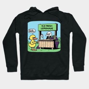 The Duck's Quirky Quest - Got any Grapes? Hoodie